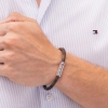 Billede af Tommy Hilfiger Printed Cord armbånd brunt læder (21 cm)