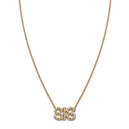 Billede af Maria Black 'SIS Collet' halskæde forgyldt sølv m. cz (40-43 cm)