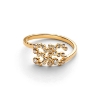 Billede af Maria Black 'SIS Collet' ring forgyldt sølv (str. 56)