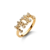 Billede af Maria Black 'MOM Collet' ring forgyldt sølv (str. 50)