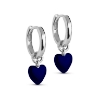 Billede af ENAMEL Copenhagen Amore Indigo øreringe sølv