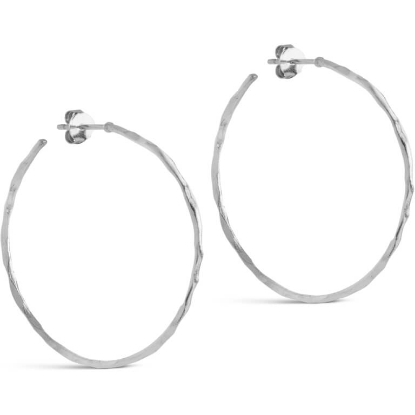 Billede af ENAMEL Copenhagen Organic Arena Large øreringe sølv