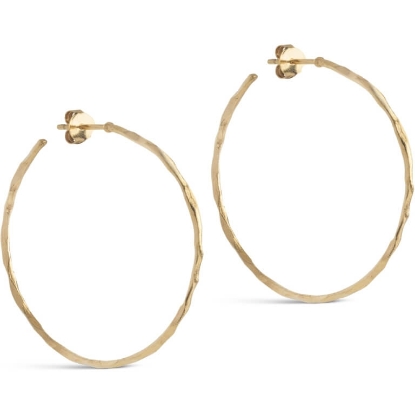 Billede af ENAMEL Copenhagen Organic Arena Large øreringe forgyldt sølv