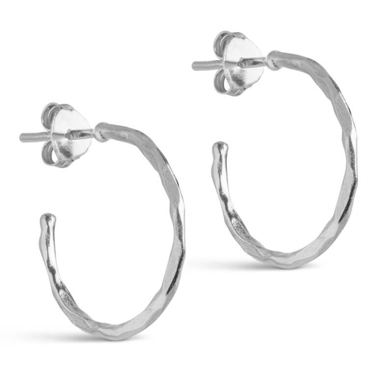 Billede af ENAMEL Copenhagen Organic Arena Small øreringe sølv