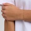 Billede af Studio Z "Element" armbånd forgyldt sølv (16+3 cm)