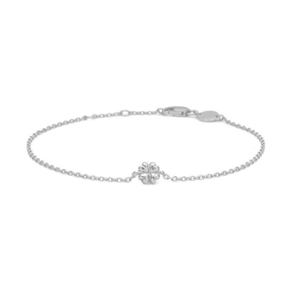 Billede af Studio Z "Serene Clover" armbånd sølv (16+2 cm)