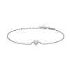 Billede af Studio Z "Amour Heart" armbånd sølv (16+2 cm)