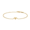 Billede af Studio Z "Amour Heart" armbånd forgyldt sølv (16+2 cm)