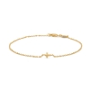 Billede af Studio Z "Faithfull Cross" armbånd forgyldt sølv (16+2 cm)