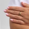 Billede af Studio Z "Solara" ring forgyldt sølv m. cz (str. 54)