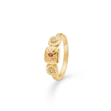 Billede af Studio Z "Solara" ring forgyldt sølv m. cz (str. 60)