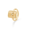 Billede af Studio Z "Liora" ring forgyldt sølv m. cz (str. 50-60)