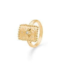 Billede af Studio Z "Liora" ring forgyldt sølv m. cz (str. 54)