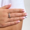 Billede af Studio Z "Elera Large" ring sølv m. cz (str. 50-60)