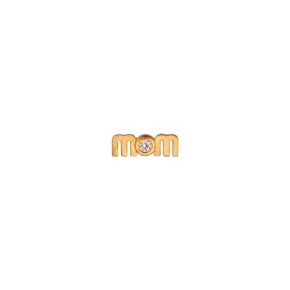 Billede af STINE A WOW MOM Mini ørering forgyldt sølv m. cz (1 stk.)