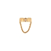 Billede af STINE A WOW MOM Mini with Chain ørering forgyldt sølv m. cz (1 stk.)
