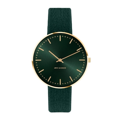 Billede af Arne Jacobsen ur - City Hall - Evergreen 34mm
