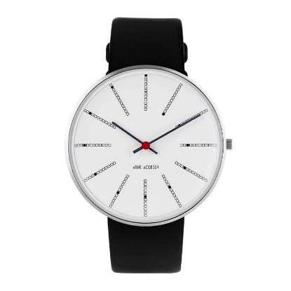 Billede af Arne Jacobsen ur - Bankers - hvid 40mm