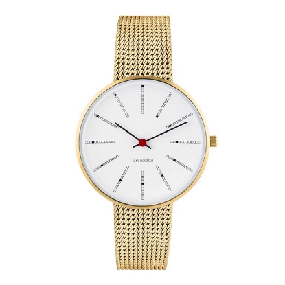 Billede af Arne Jacobsen ur - Bankers - hvid 34mm