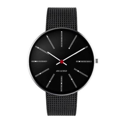 Billede af Arne Jacobsen ur - Bankers - sort 40mm