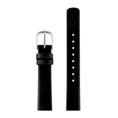 Billede af Arne Jacobsen Sort Læderrem (14 mm) - 30 mm ur