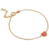 Billede af ENAMEL Copenhagen Amore Light Coral armbånd forgyldt sølv (15+3 cm)