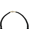 Billede af Jane Kønig Bead Anklet Onyx ankelkæde forgyldt sølv (23 cm)
