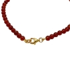 Billede af Jane Kønig Bead Anklet Carnelian ankelkæde forgyldt sølv (23 cm)