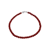 Billede af Jane Kønig Bead Anklet Carnelian ankelkæde sølv (23 cm)