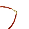 Billede af Jane Kønig Bead Anklet Coral ankelkæde forgyldt sølv (23 cm)