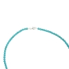 Billede af Jane Kønig Bead Necklace Turquoise halskæde sølv (41 cm)