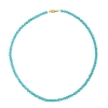 Billede af Jane Kønig Bead Necklace Turquoise halskæde forgyldt sølv (41 cm)