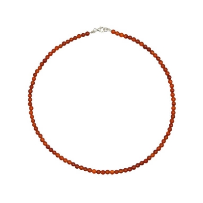 Billede af Jane Kønig Bead Necklace Carnelian halskæde sølv (41 cm)