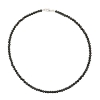 Billede af Jane Kønig Bead Necklace Onyx halskæde sølv (41 cm)