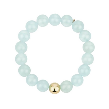 Billede af BAY "Mint Bracelet" armbånd forgyldt stål m. sten