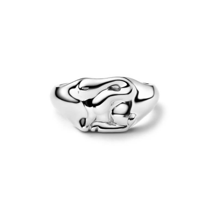 Billede af Maria Black 'Rabbit Mini Signet' ring sølv (str. 54)