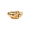 Billede af Maria Black 'Rabbit Mini Signet' ring forgyldt sølv (str. 50-58)