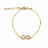Billede af Belladi "Alva" armbånd forgyldt sølv m. cz (16+3 cm)