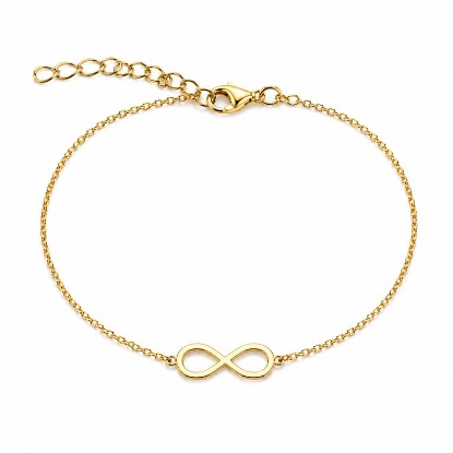 Billede af Belladi "Elva" armbånd forgyldt sølv (16+3 cm)