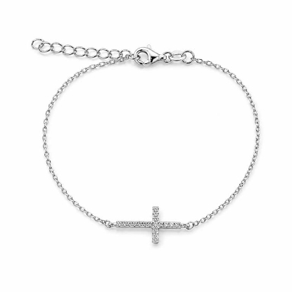 Billede af Belladi "Juliane" armbånd sølv m. cz (16+3 cm)