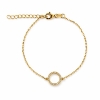 Billede af Belladi "Gloria" armbånd forgyldt sølv m. cz (16+3 cm)