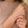 Billede af Belladi "Gloria" armbånd sølv m. cz (16+3 cm)