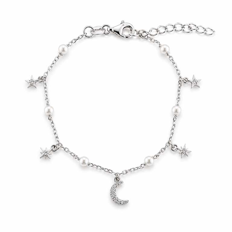 Billede af Belladi "Ida" armbånd sølv m. cz + fvp (16+3 cm)