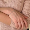 Billede af Belladi "Ida" armbånd sølv m. cz + fvp (16+3 cm)