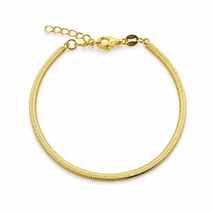 Billede af Belladi "Isabella" armbånd forgyldt sølv (16+3 cm)