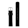 Billede af Arne Jacobsen Sort Læderrem (16 mm) - 34 mm ur