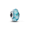 Billede af Pandora Turkis Muranoglas & Glitter charm sølv