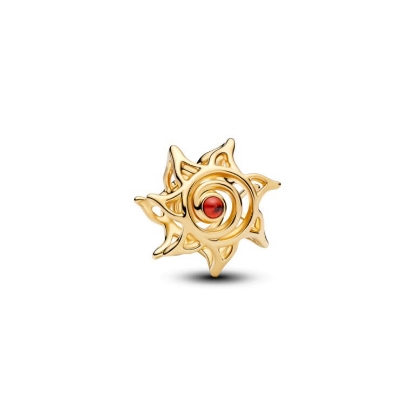 Billede af Pandora Sol Openwork charm forgyldt metalblanding m. krystal