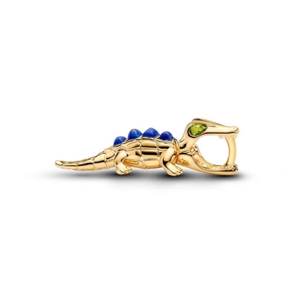 Billede af Pandora Alligator charm forgyldt metalblanding m. krystal