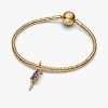 Billede af Pandora Alligator charm forgyldt metalblanding m. krystal